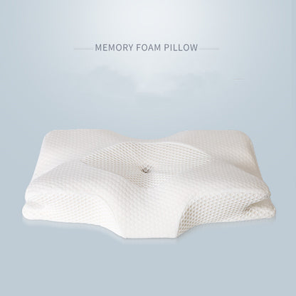 Slow Rebound Memory Cotton Pillow Protect Cervical Vertebra Ox Horn Pillow Health Care Single Sleeping Pillow Core