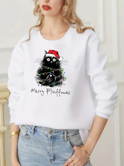 Christmas Series Round Neck Sweater For Women