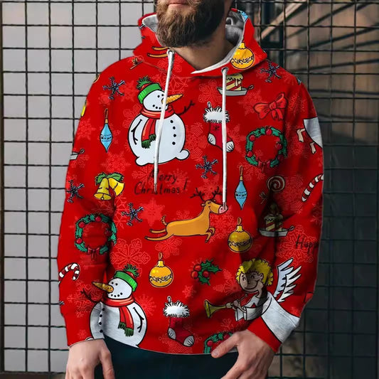 Christmas Snowman Gift 3D Digital Printing Hoodie