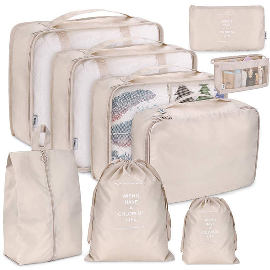 Eight-piece travel storage bag set