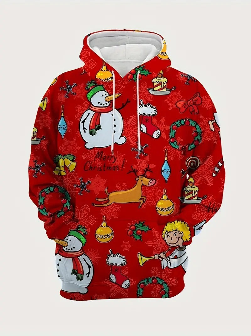 Christmas Snowman Gift 3D Digital Printing Hoodie