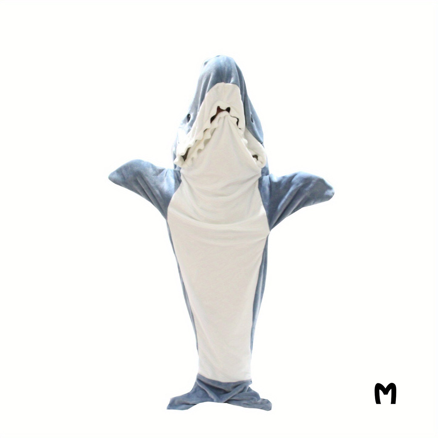 Shark Onesie Blanket For Adults, Shark Blanket Hoodie, Shark Blanket Super Soft Cozy Flannel, Boys Girls Cosplay Costume Sleeping Bag For Night