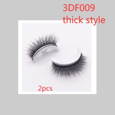 Reusable 3D Mink Lashes Natural False Eyelashes Self Adhesive Fake Glue Free Makeup Eyelash Extension Silk