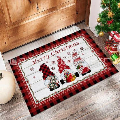 Amazon's new kitchen door mats Nordic simple door non-slip mats bathroom absorbent Christmas floor mats