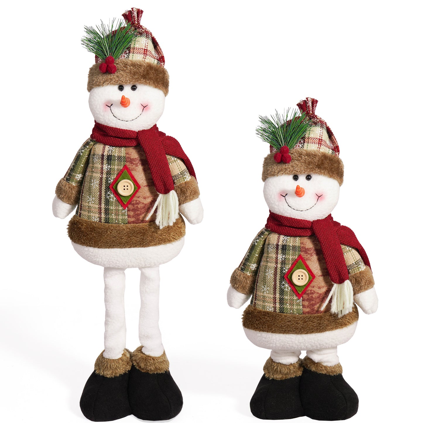 Cross-border Christmas telescopic doll old man snowman elk Christmas decoration supplies Christmas atmosphere decorations