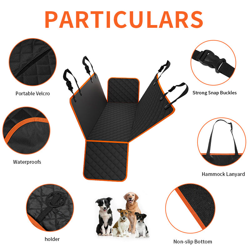 New cross-border dog car rear seat cushion, pet car rear anti-scratch and anti-dirty pet mat, outdoor pet car mat