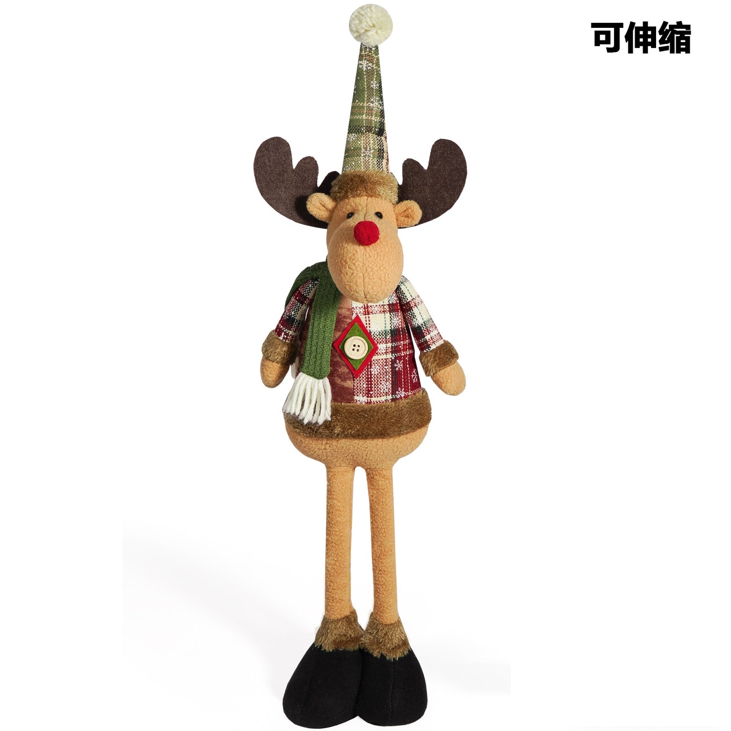 Cross-border Christmas telescopic doll old man snowman elk Christmas decoration supplies Christmas atmosphere decorations