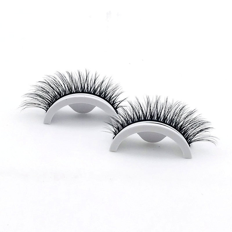 Pretty purple pupil self-adhesive eyelashes easy to wear without glue self-adhesive false eyelashes a pair