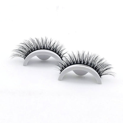 Pretty purple pupil self-adhesive eyelashes easy to wear without glue self-adhesive false eyelashes a pair