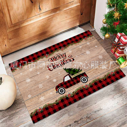 Amazon's new kitchen door mats Nordic simple door non-slip mats bathroom absorbent Christmas floor mats