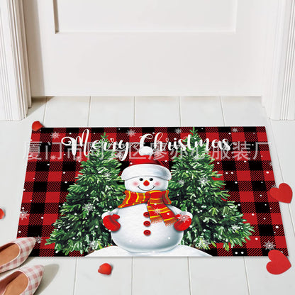 Amazon's new kitchen door mats Nordic simple door non-slip mats bathroom absorbent Christmas floor mats