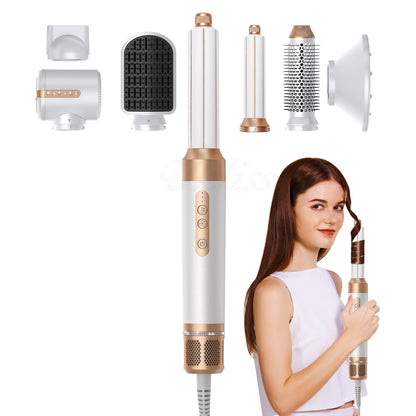 Multifunctional seven-in-one hot air comb curling straight styling automatic high-power high-speed brushless constant temperature hair dryer curly hair