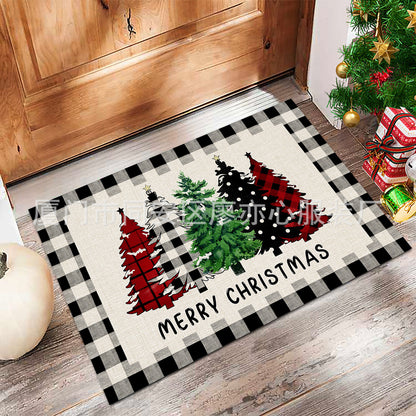 Amazon's new kitchen door mats Nordic simple door non-slip mats bathroom absorbent Christmas floor mats