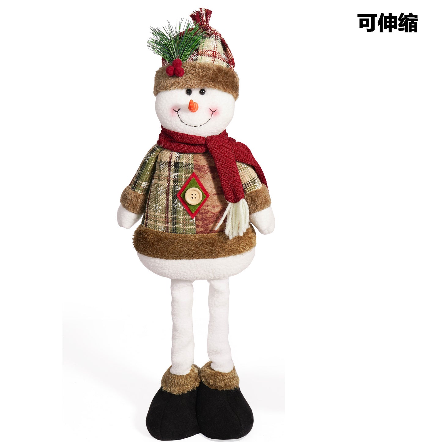 Cross-border Christmas telescopic doll old man snowman elk Christmas decoration supplies Christmas atmosphere decorations