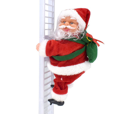 Electric toys, Christmas gifts, Christmas decorations, electric ladder, Santa Claus Christmas doll, flannelette doll