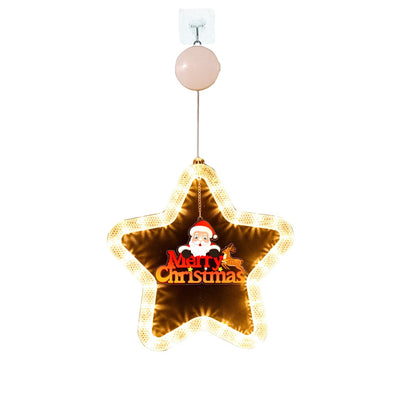 Christmas Pendant Decoration Christmas Atmosphere Led Lights Led Christmas Star Light Decoration For Window Door For Holiday