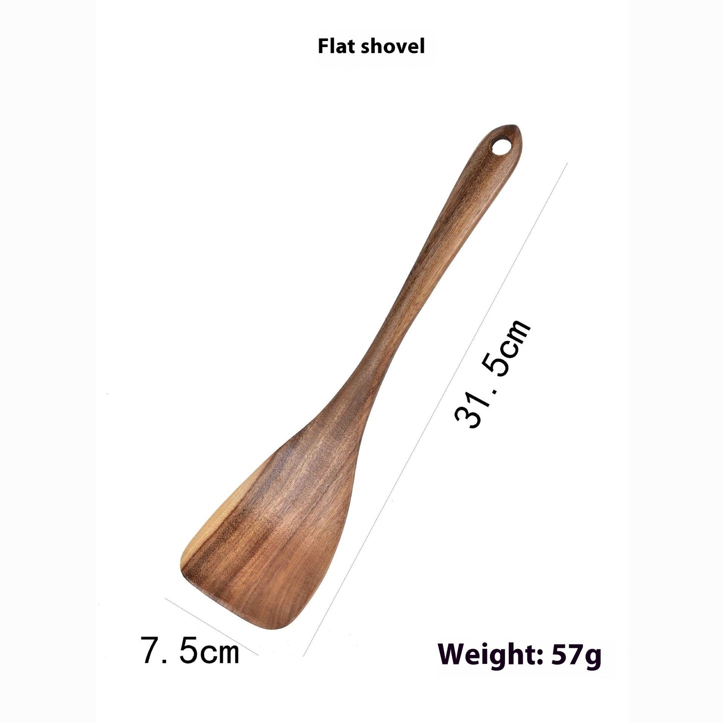 Non Stick Teak Cooking Spatula Set Of Seven Pieces