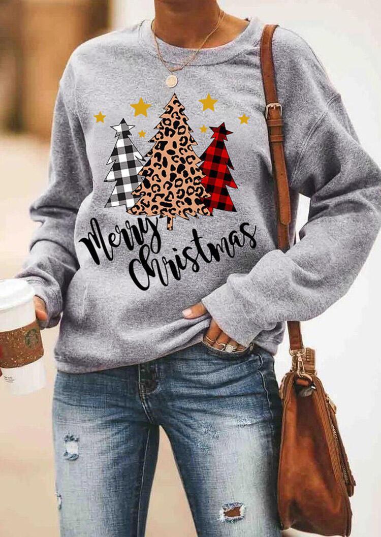 Printed Round Neck Long Sleeved Sweatshirt