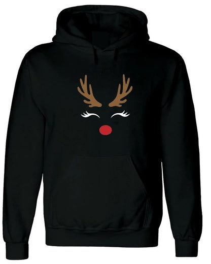 Autumn And Winter Cartoon Elk Men's And Women's Hoodie